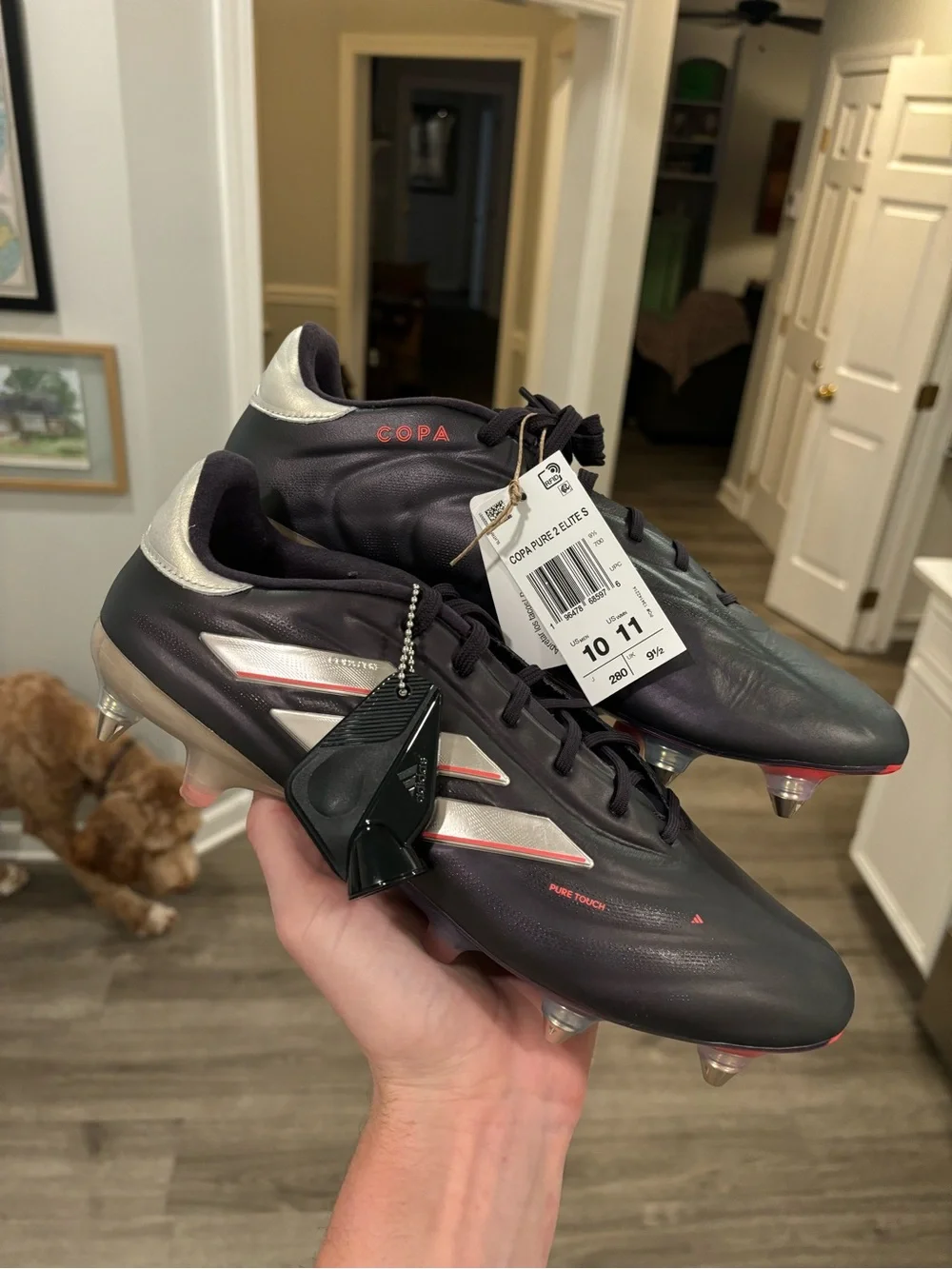 adidas Copa Pure 2 Elite SG ‘Aurora Black’ Men’s Size 10 Cleats NEW! IG8693